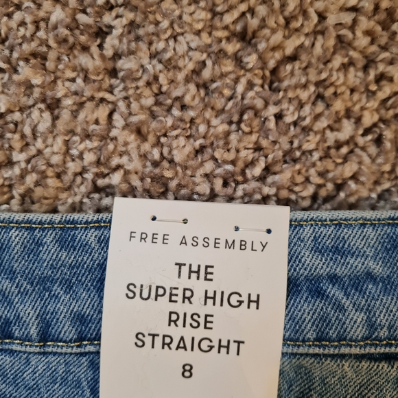 Free Assembly The Super High Rise Straight, Jeans Sz 8 - Picture 8 of 8